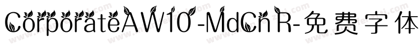 CorporateAW10-MdCn R字体转换